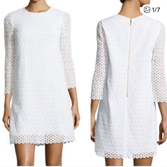 NWT Kate Spade eyelet dress size 4! Gorgeous! 3/4 sleeves. Above knee. Bride - Picture 2 of 12
